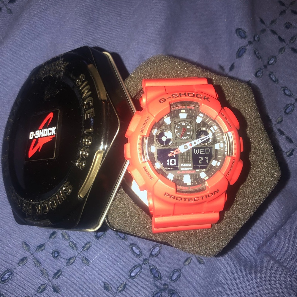 Men’s XL series G-Shock Quartz GA-100B-4ACR